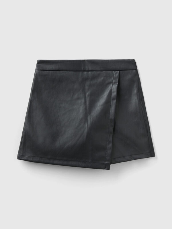 Trousers in imitation leather fabric Junior Girl