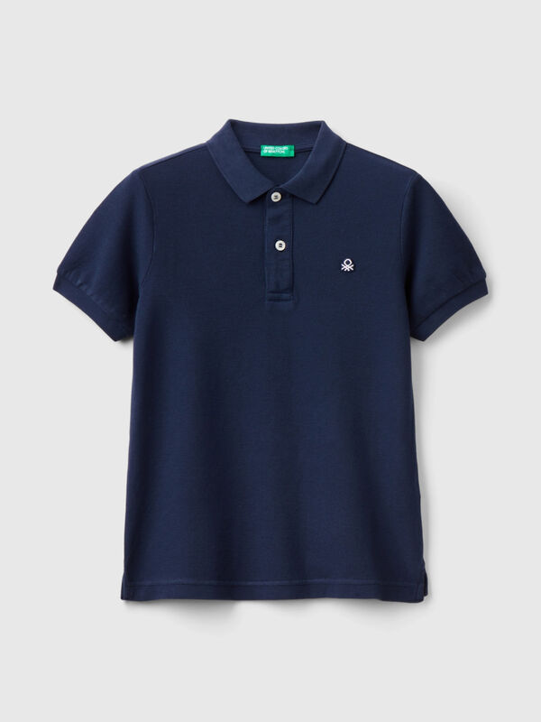 Slim fit polo in 100% organic cotton Junior Boy