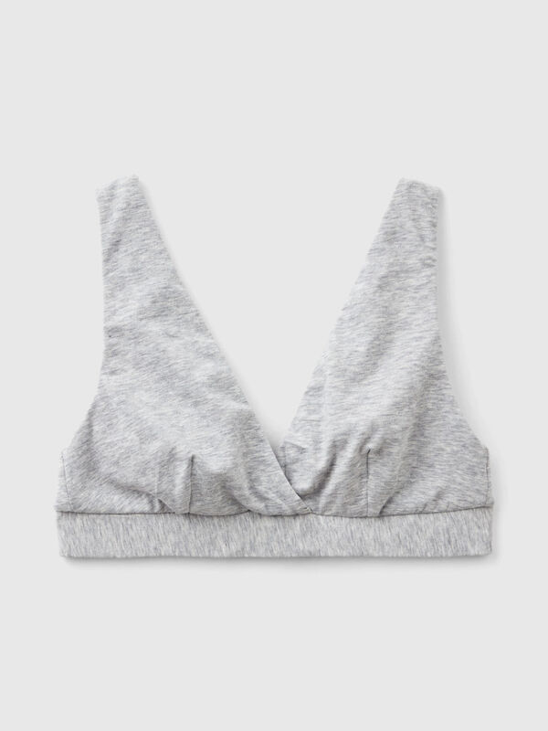 Triangle bra in super stretch organic cotton Women