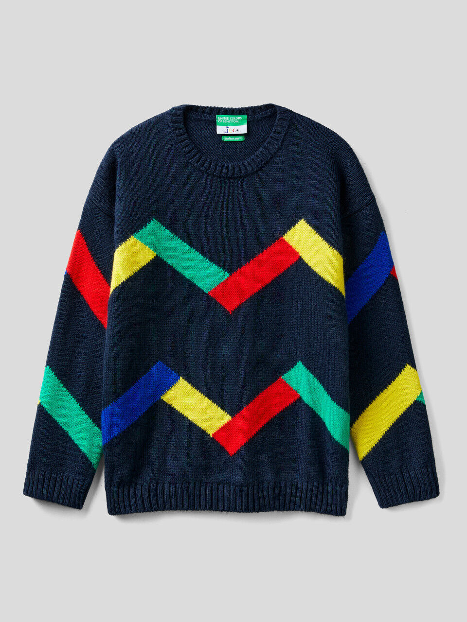 JCCxUCB sweater with inlay