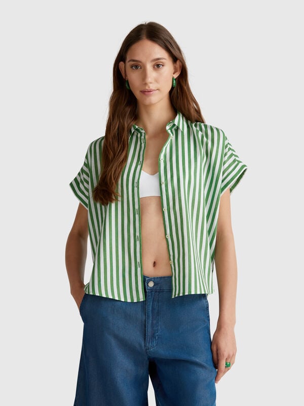 Comfort fit striped shirt Women