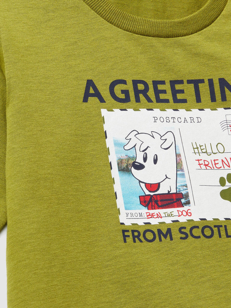 T-shirt with postcard print Junior Boy image number null