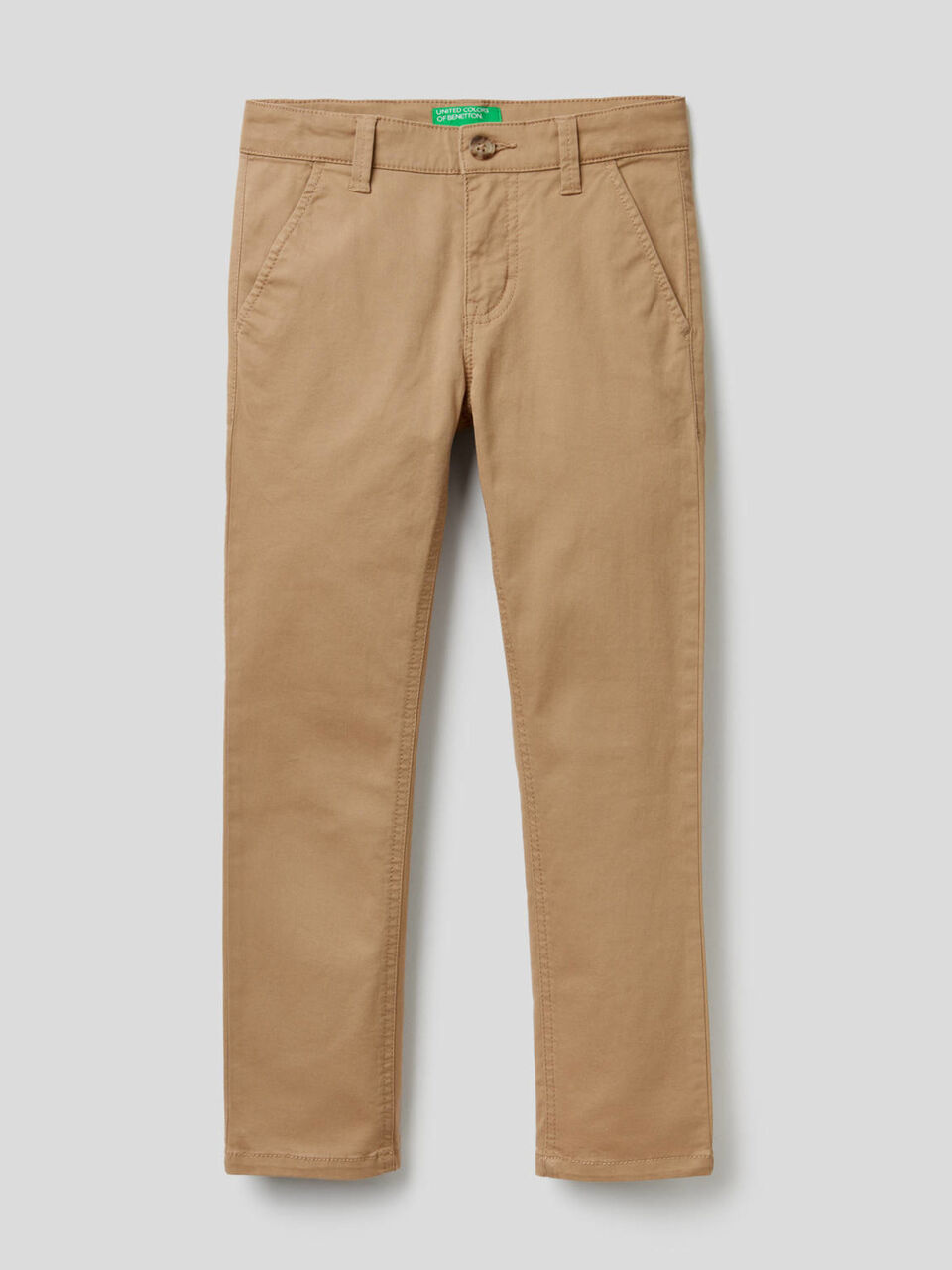 Slim fit chinos in stretch cotton image number 1