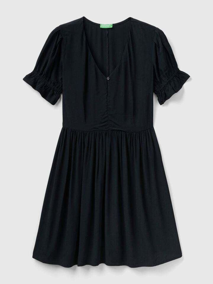 Short dress in flowy viscose image number 1