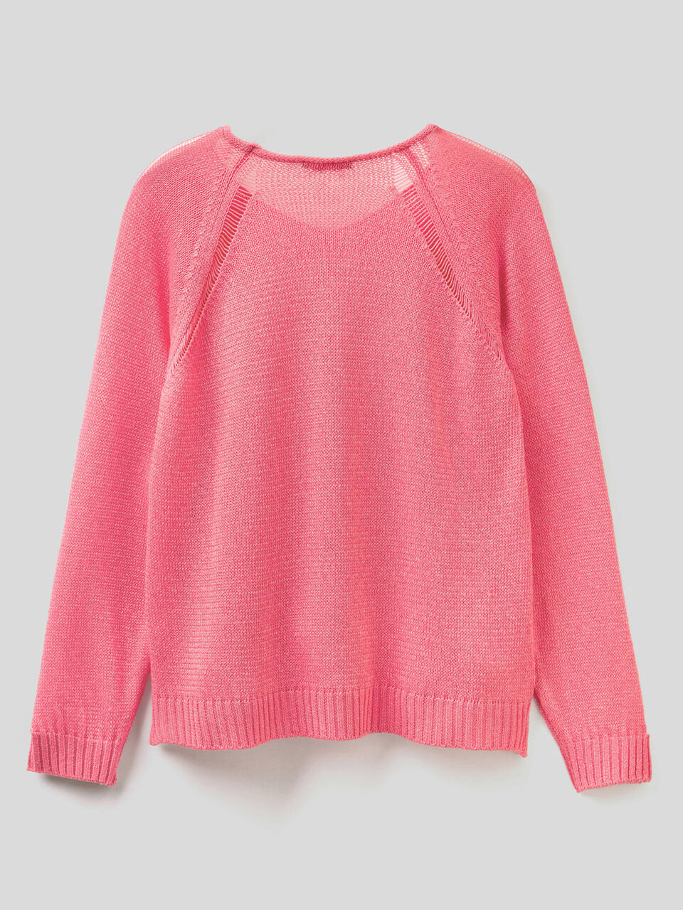 Sweater with wide stitch detail image number 2