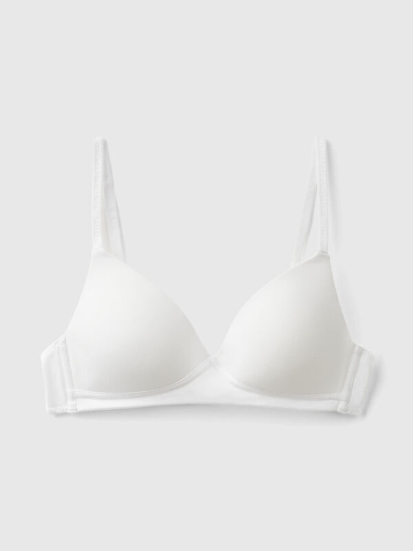 Padded bra in organic cotton Women