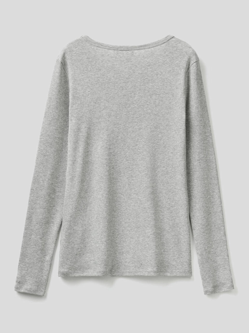 Long sleeve pure cotton t-shirt image number 2