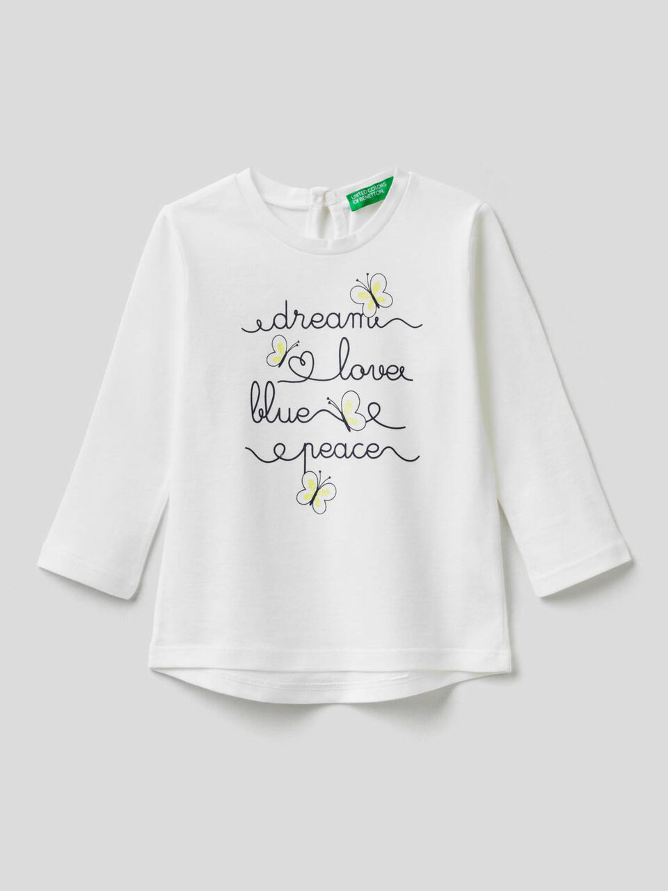 Long sleeve pure cotton t-shirt image number 1