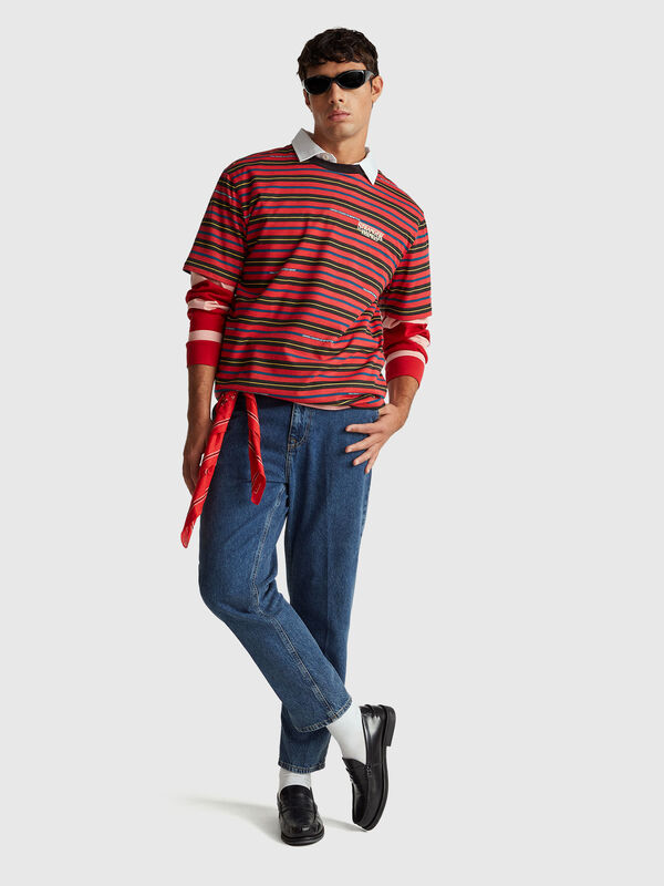 Stranger Things striped t-shirt