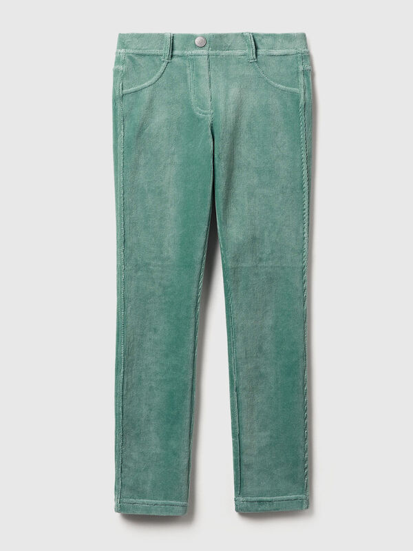 Super skinny chenille trousers Junior Girl