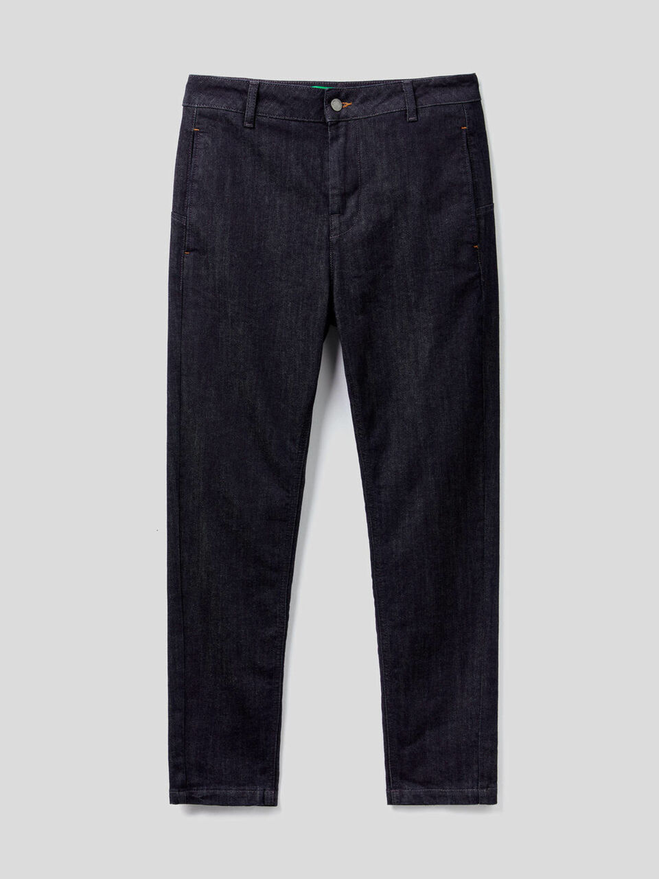 Denim chinos in stretch cotton image number 1