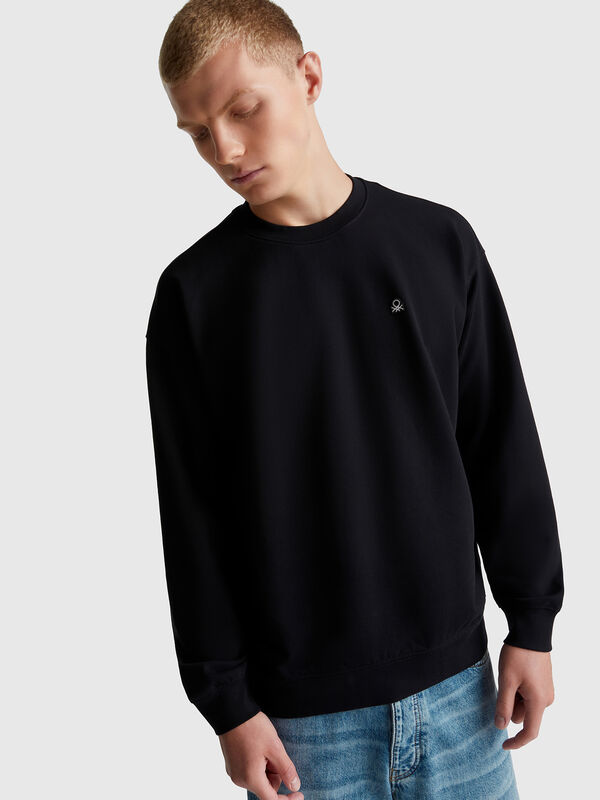 Sweatshirt with logo patch Men