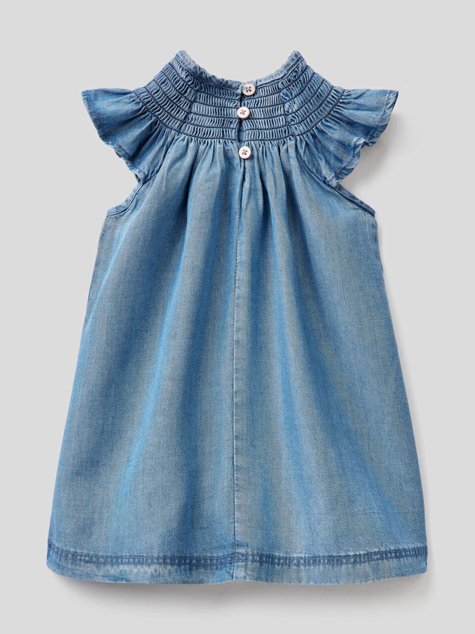 Dress in chambray fabric image number 2