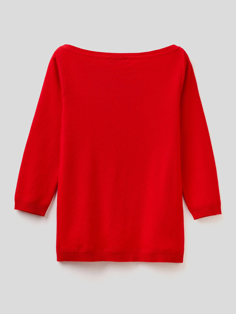 100% cotton boat neck sweater image number 2