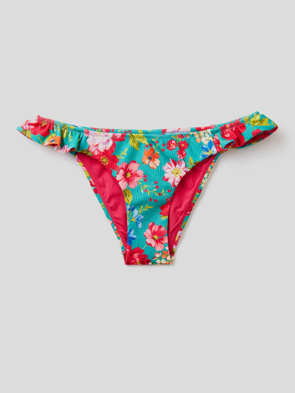 Patterned swim bottoms with frills image number 1