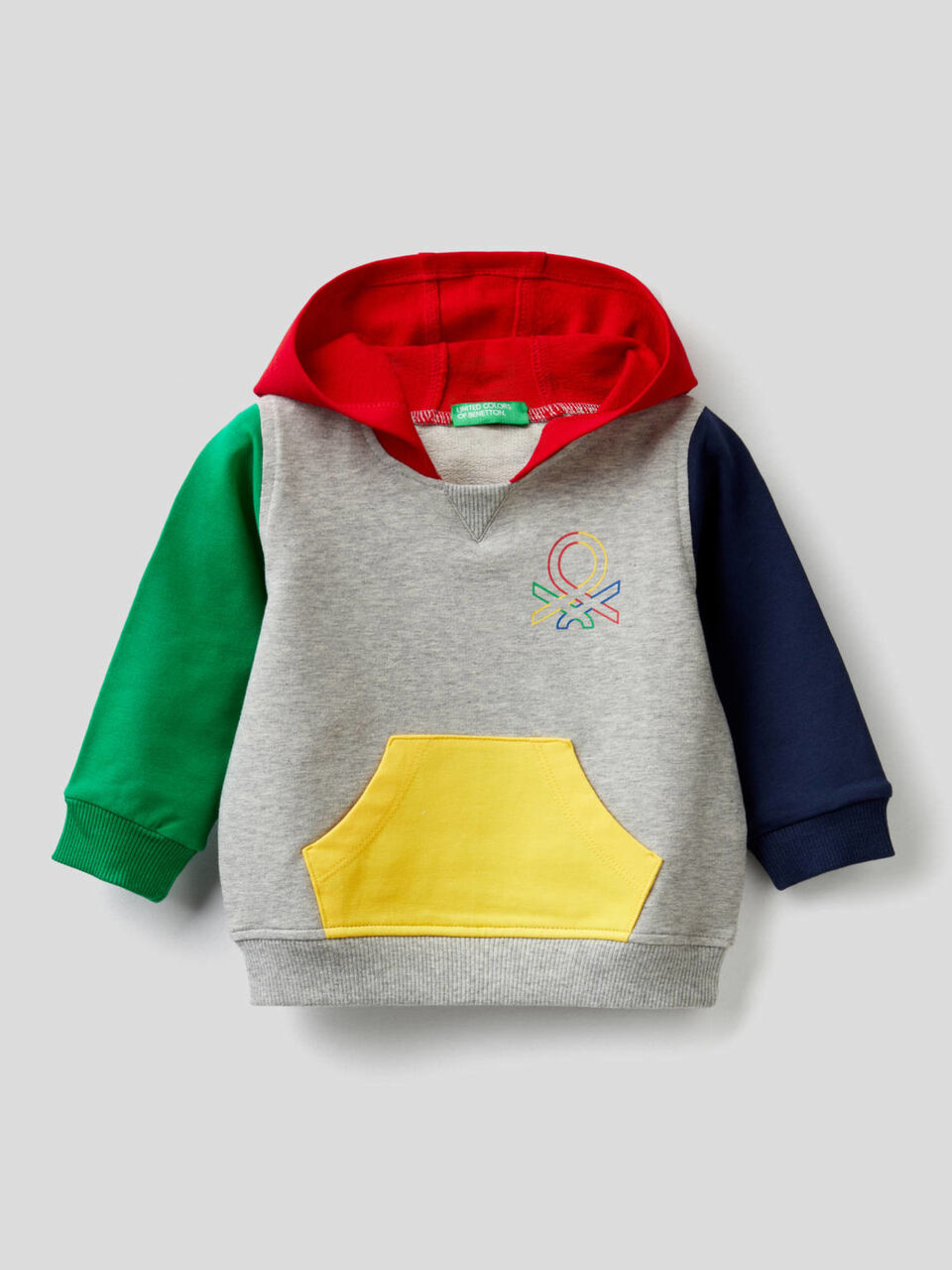 Hoodie in stretch cotton image number 1
