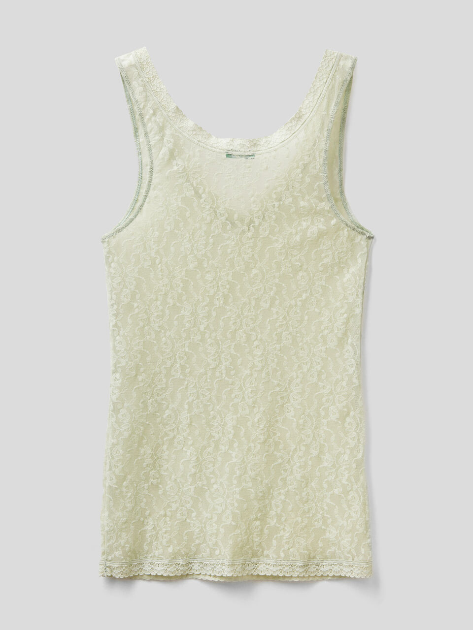 Tank top in sustainable stretch lace image number 2