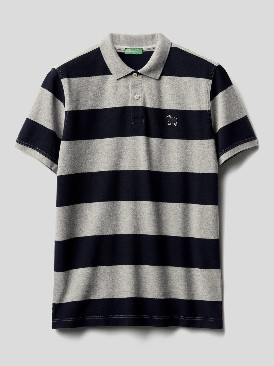 Regular fit polo in 100% cotton image number 1
