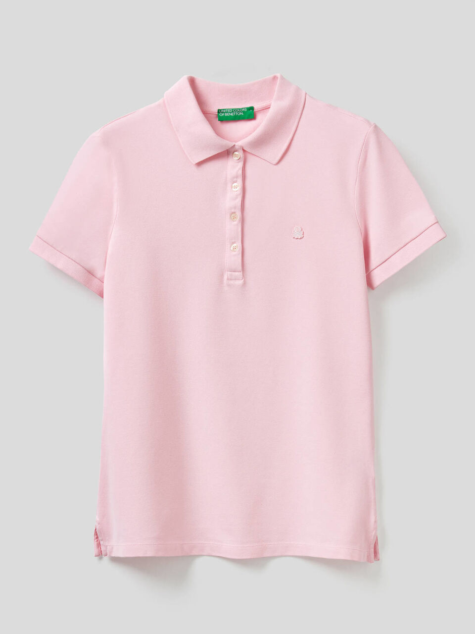 Stretch cotton polo image number 1