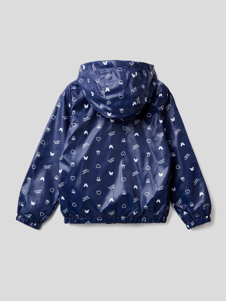 Jacket with hood in technical fabric image number 2