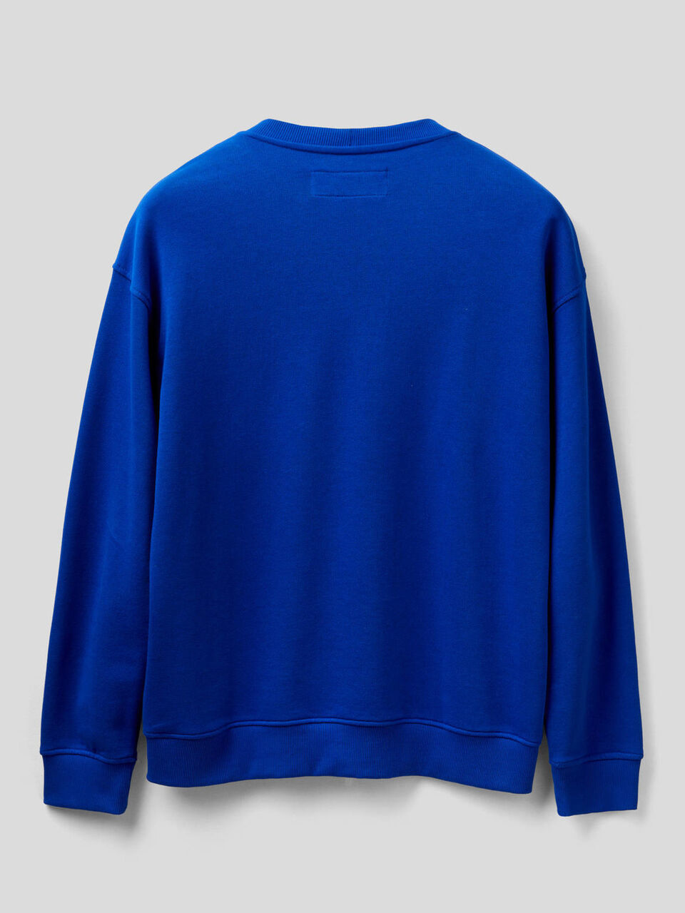 100% cotton sweatshirt with applied logo image number 2