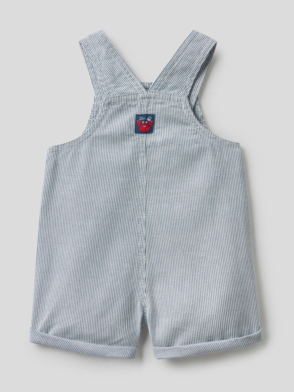 Short overalls in 100% cotton image number 2