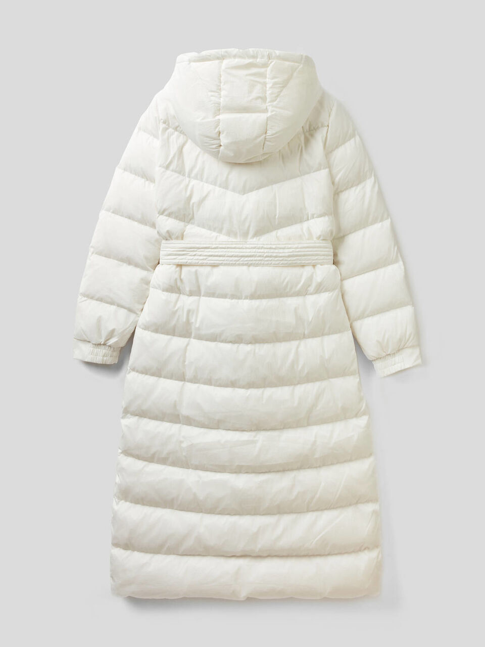 Longline padded jacket with hood image number 2