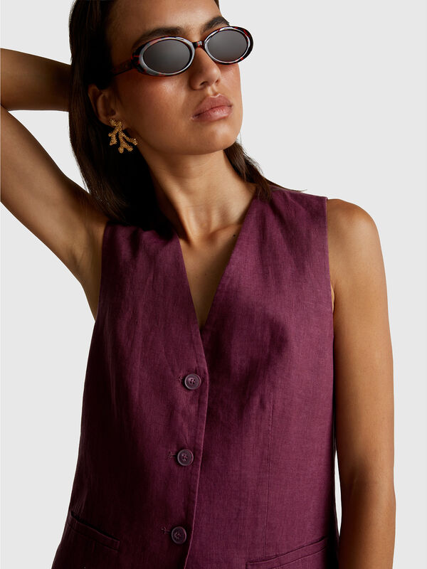 Pure linen vest Pure linen vest Women