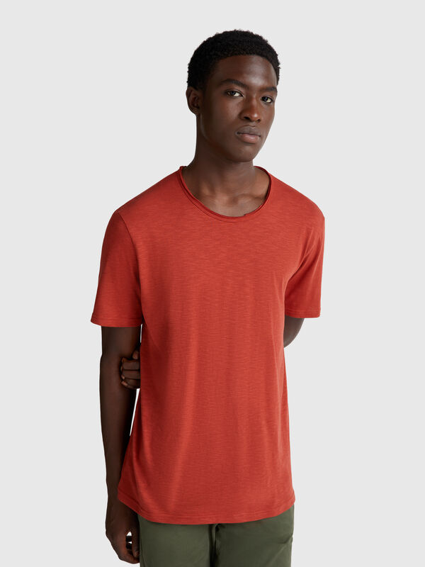 Slub cotton t-shirt Men