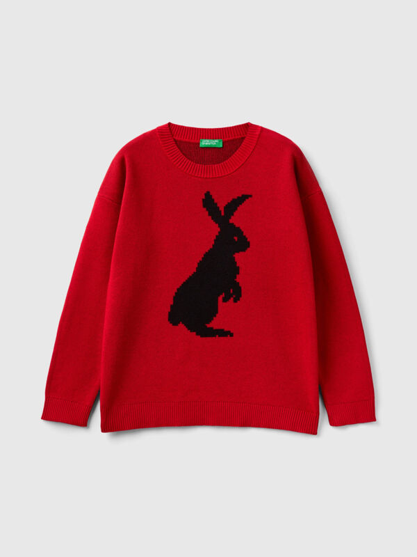 Sweater with bunny design