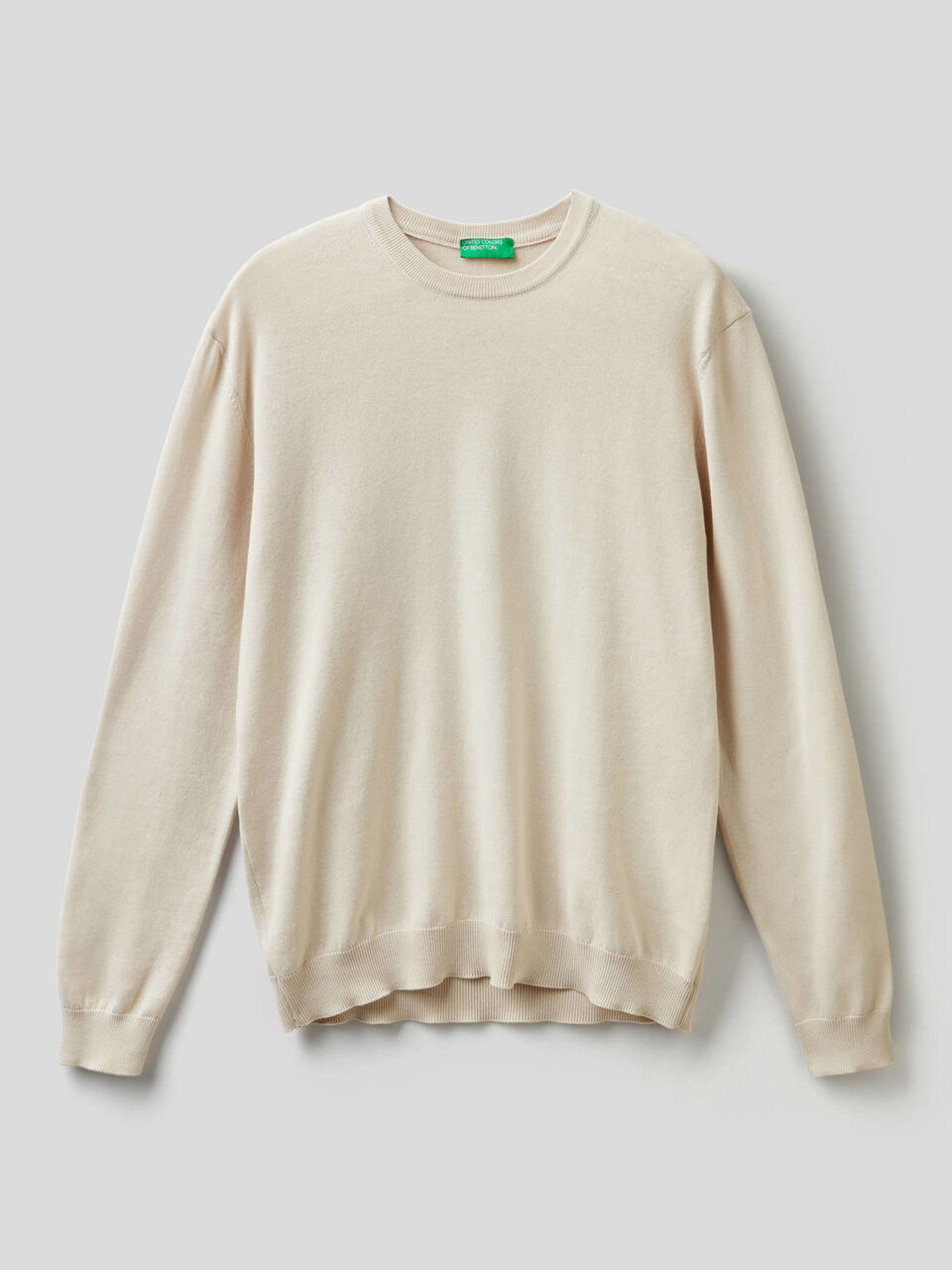 100% cotton crew neck sweater image number 1