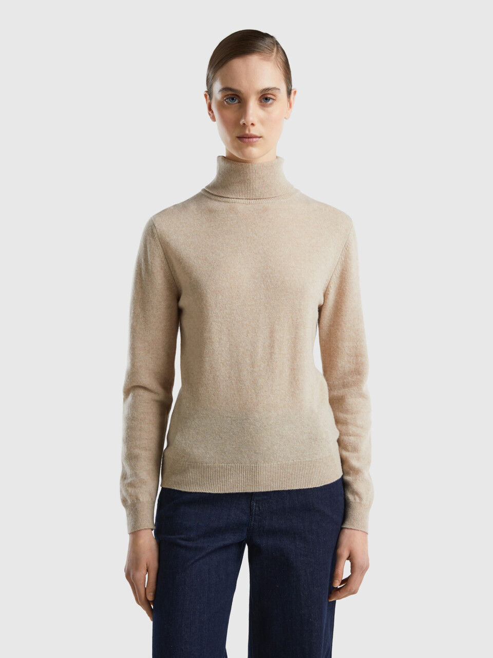 Benetton maglione hotsell collo alto