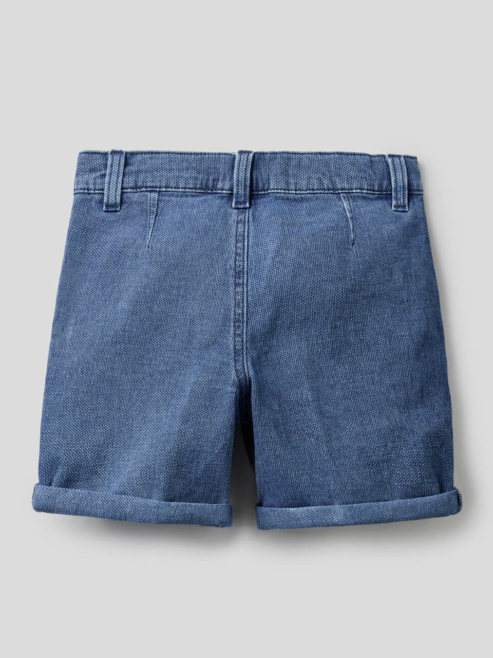 Shorts in stretch cotton denim image number 2