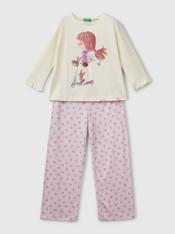 Doll print pyjamas Junior Girl