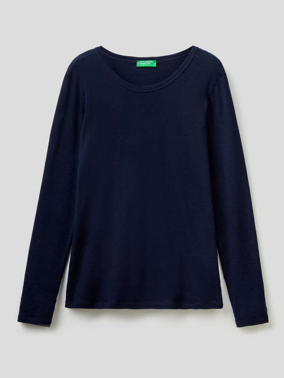 Long sleeve pure cotton t-shirt image number 1