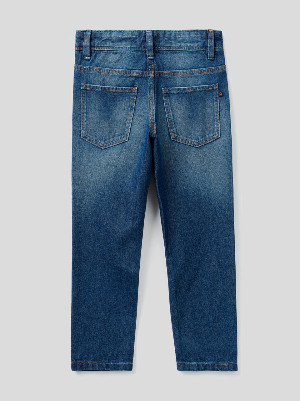 Straight leg 100% cotton denim jeans image number 2