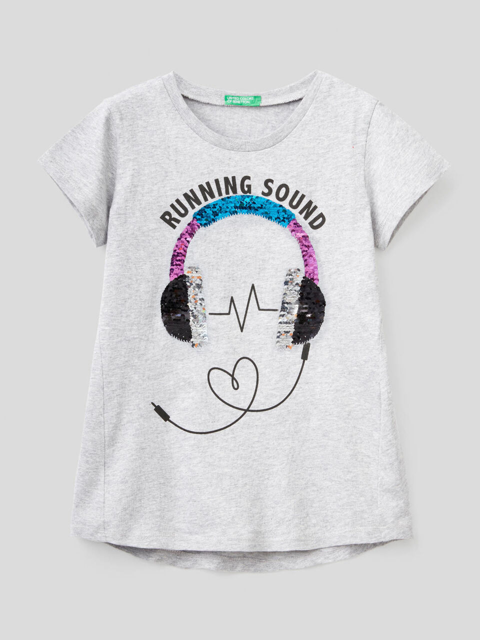 Cotton t-shirt with sequins image number 2