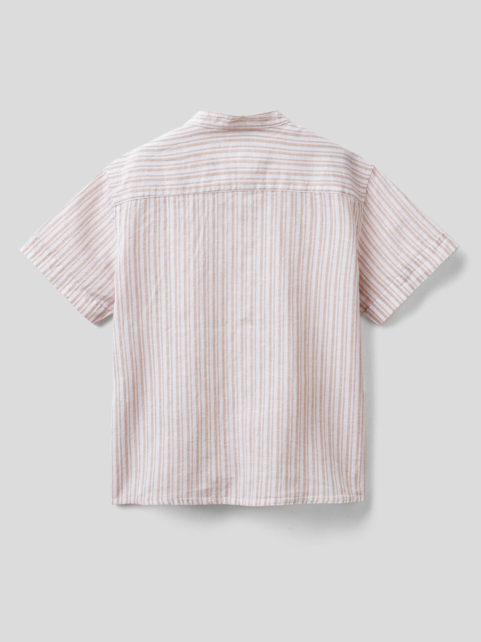 Striped shirt made from linen blend image number 2
