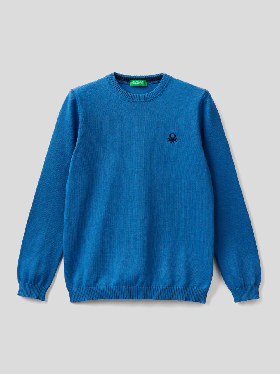 Pure cotton sweater with logo image number 1