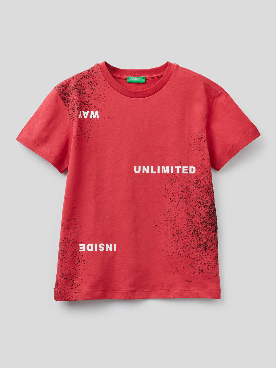 T-shirt with spray look print image number 1