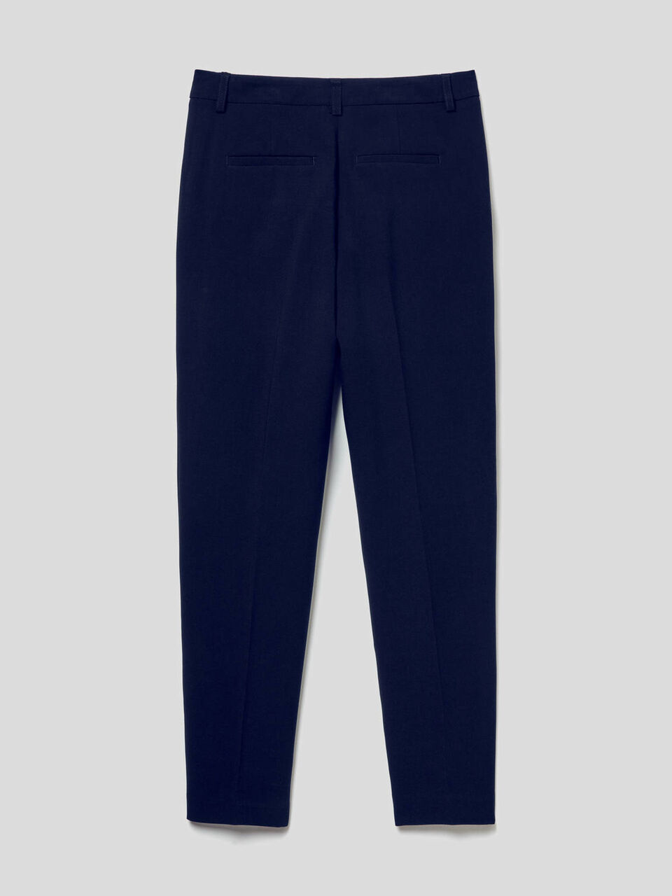 Basic trousers with centered crease image number 2