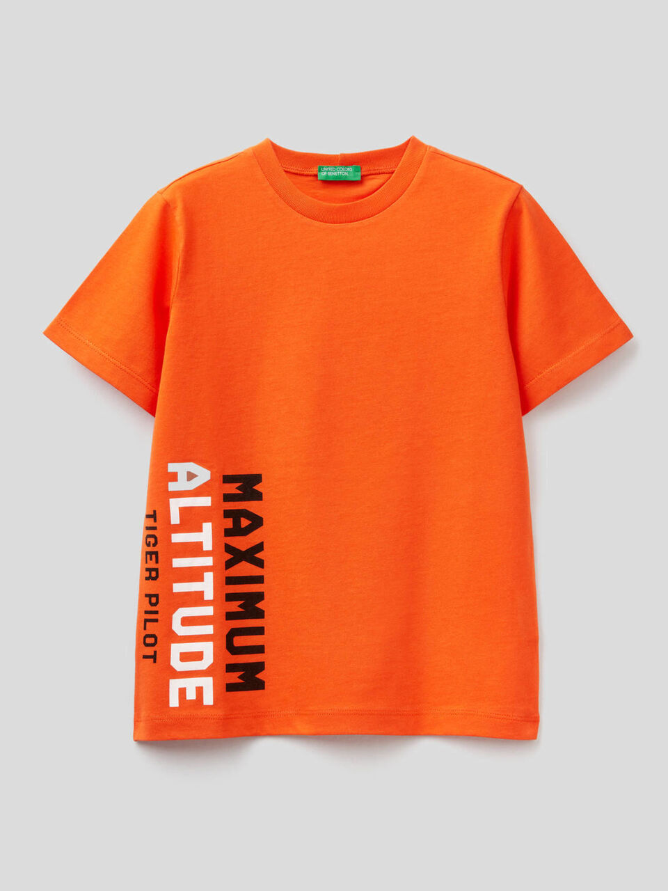 Pure cotton t-shirt with print image number 1