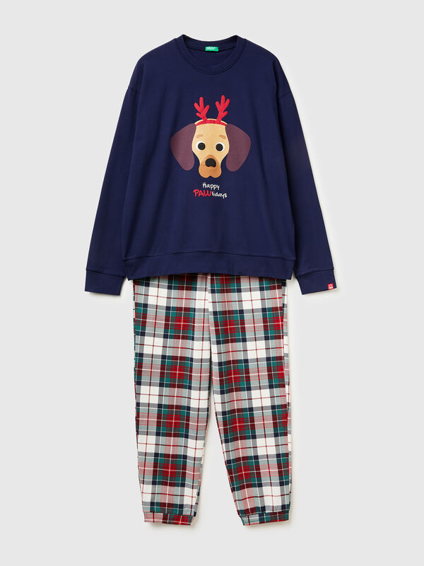 Christmas pyjamas with doggy print Men
