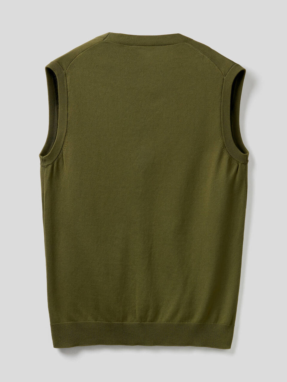 Pure cotton vest with buttons Men image number 2