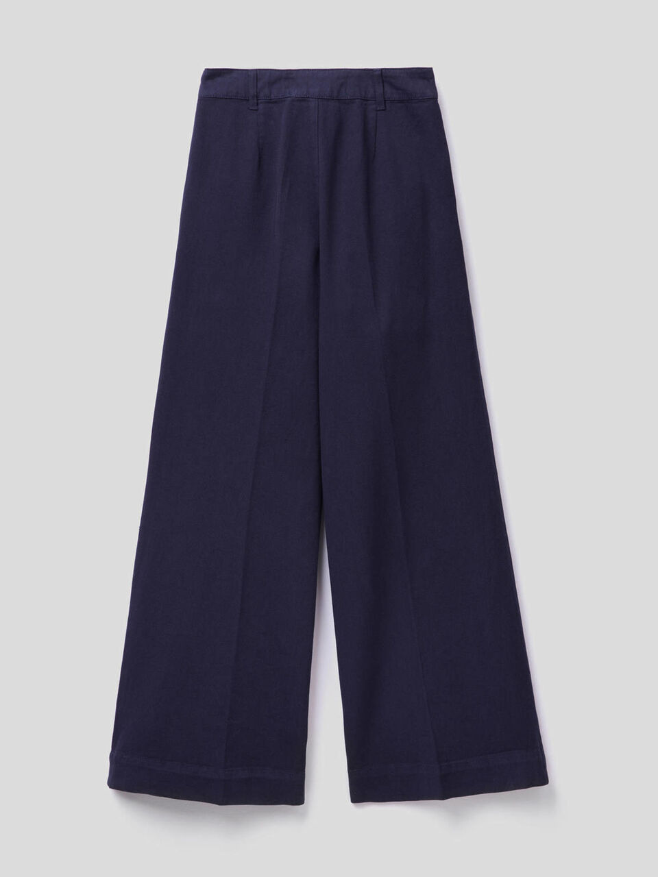 Trousers with wide leg in cotton image number 2