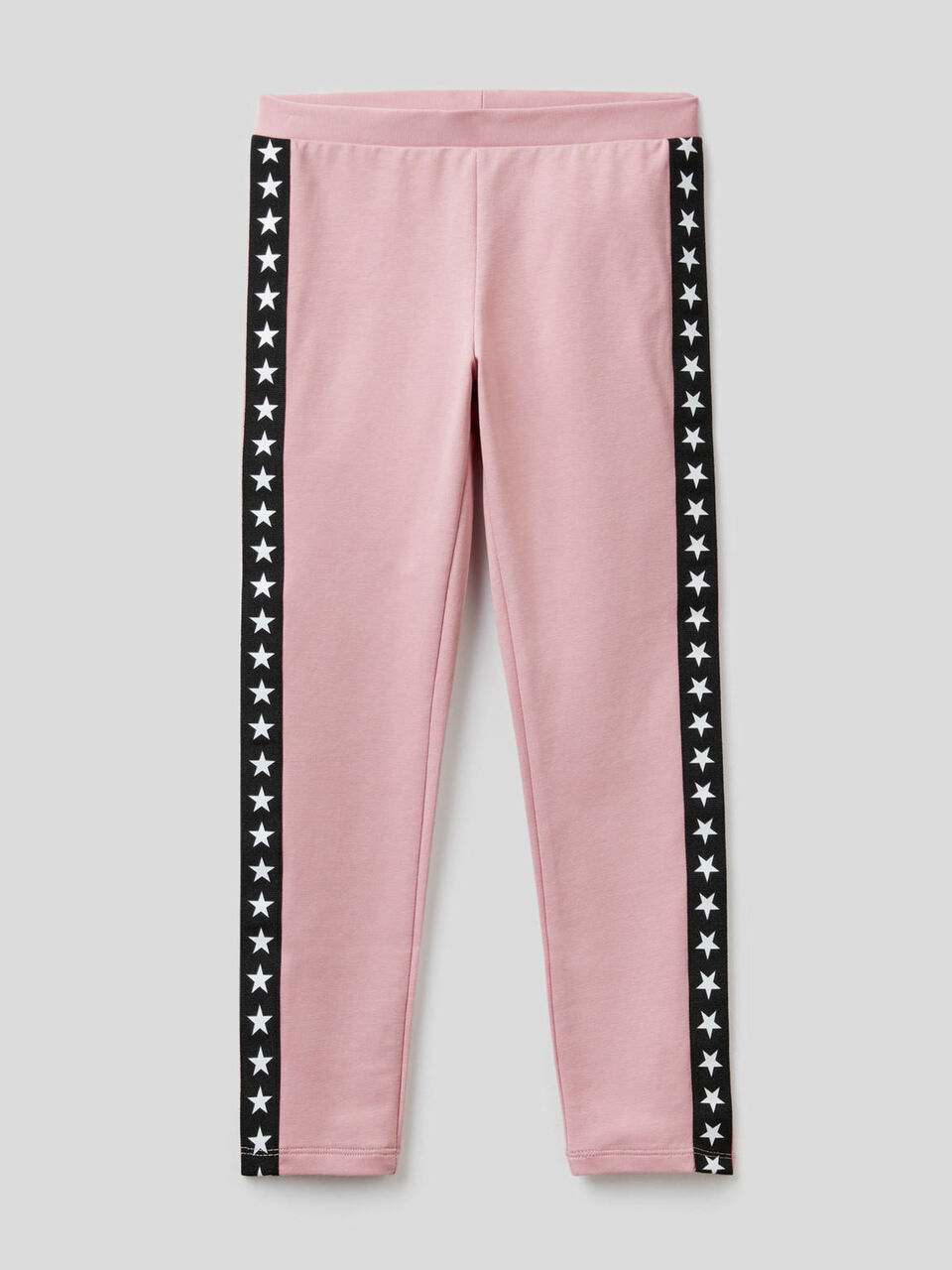 Leggings in organic cotton with stripes image number 1