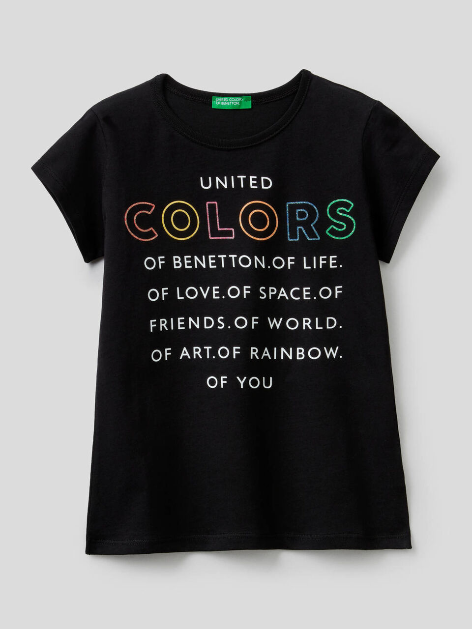 Pure cotton t-shirt with print image number 1