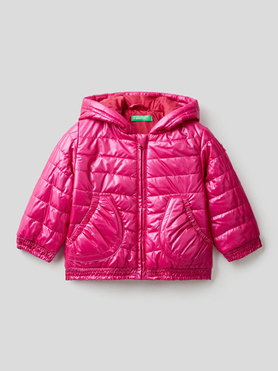 Padded jacket with rouches image number 1