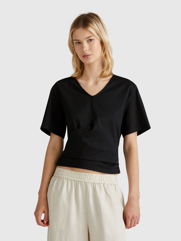 T-shirt with knot on the back Women
