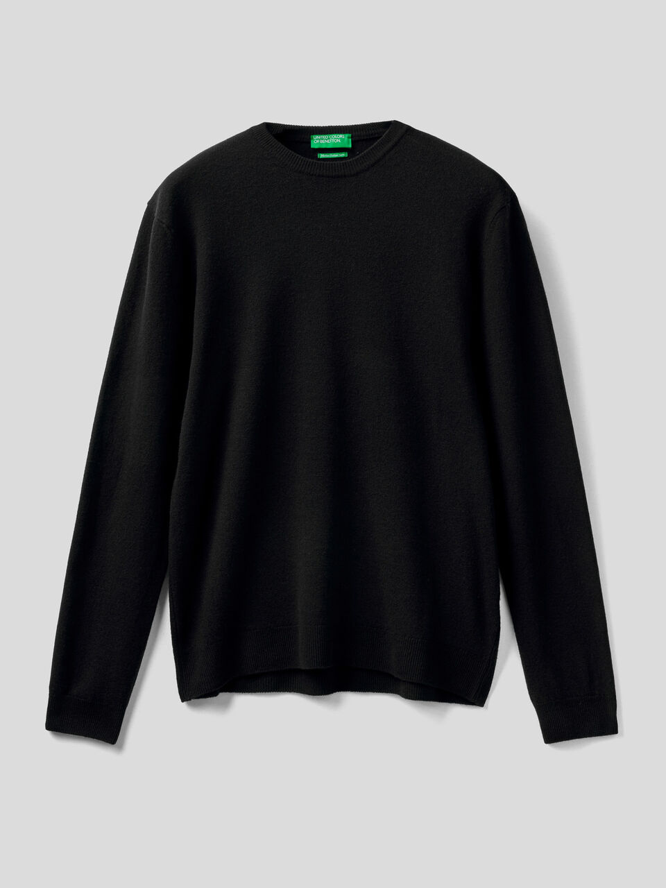 Crew neck sweater in pure virgin wool image number 1